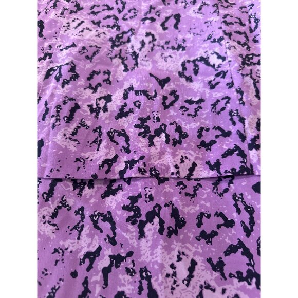 All Silk Vintage Dress by Spencer Jeremy 8 Purple Abstract Print Maxi Cocktail - Picture 8 of 11